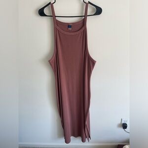 Old navy women’s tank ribbed dress 2XL mauve pink - NWT